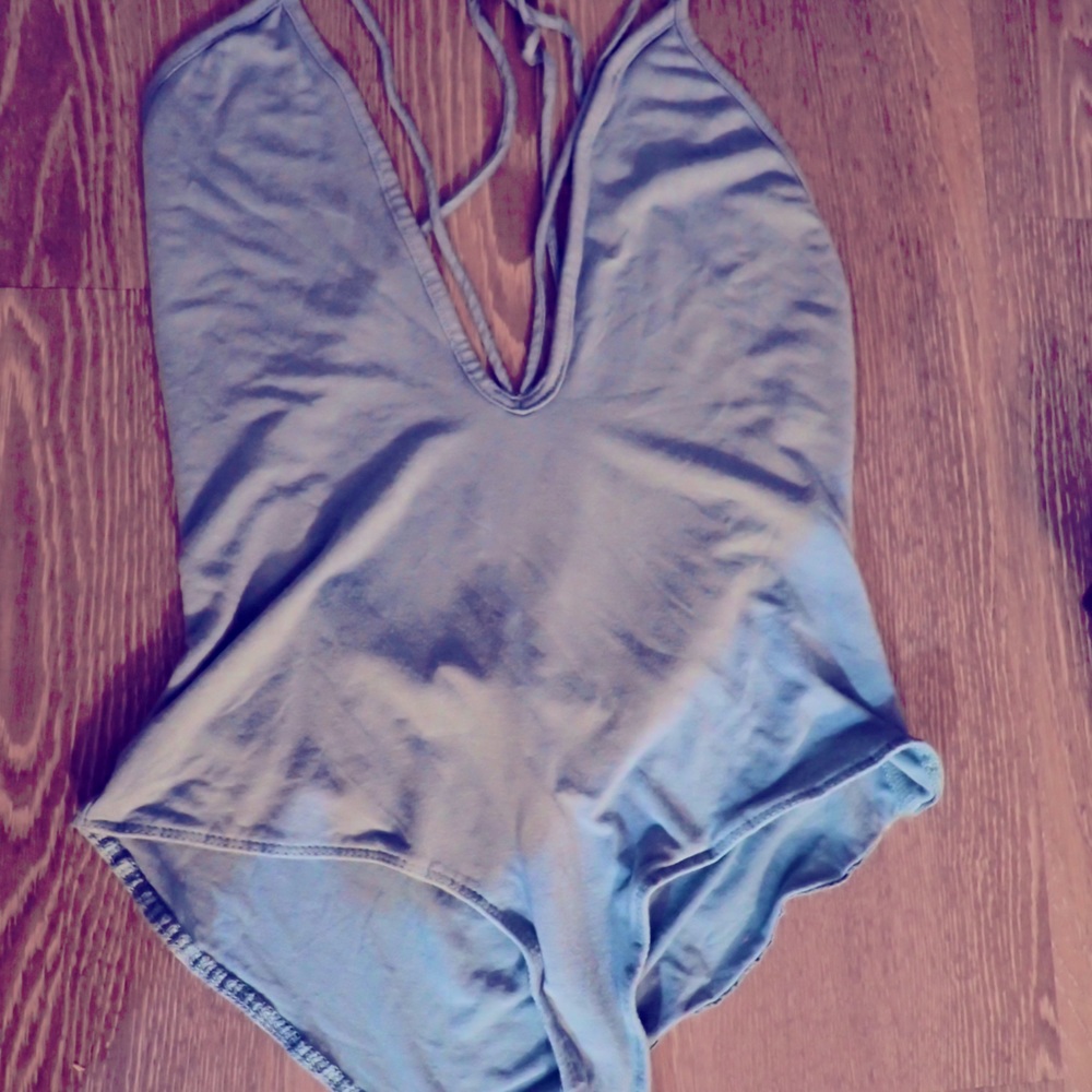 Teal body suit